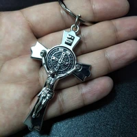 jesus cross keychains christian religion key chains fashion jewelry accessories gift 2021 bag charm car keyring for men women