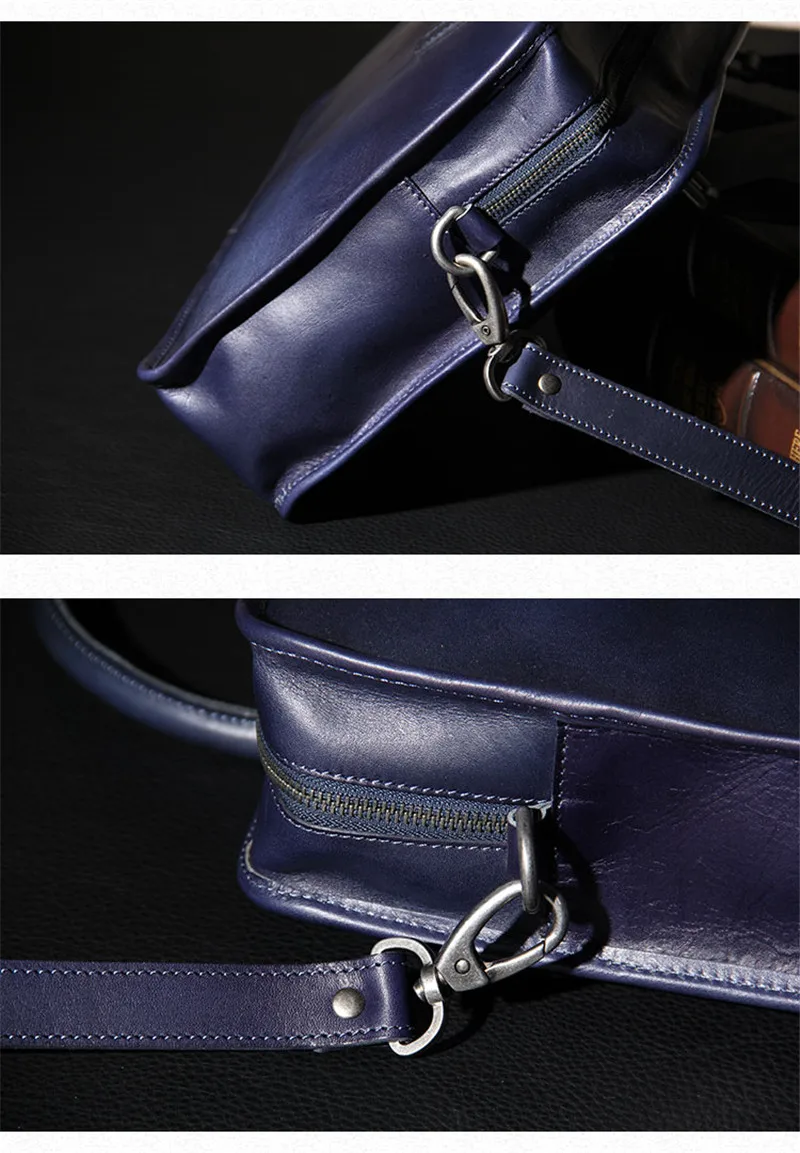 Hand-designed vegetable tanned cowhide men large-capacity portable briefcase computer bag women shoulder messenger Cambridge bag