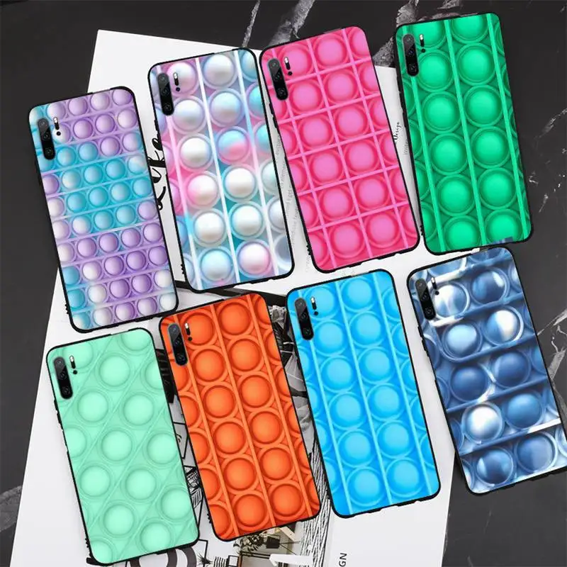 

Bubble Fidget Reliver Stress Phone Case for Samsung S6 S7 S8 S9 S10 edge plus S10 5G S20 S21 S30ultrs 5G Fundas Cover