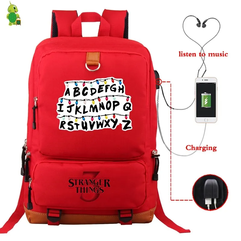 15 Mochila странные вещи рюкзаки мужские женские рюкзак USB зарядка путешествия ноутбук рюкзак большие школьные сумки для подростков мальчиков девочек - Цвет: 15