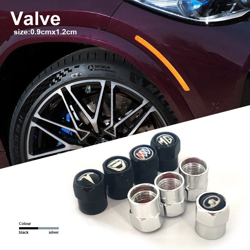 

4pcs Car Tire Valve Stems Cap Waterproof Cover for Dodges Caliber Challenger Charger Caravan 2500 Dart 1500 N100 Car Accessories