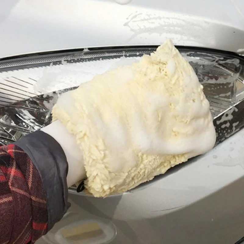 

Auto Detailing Brush Set - Microfiber Car Wash Mitt - for Cleaning Engine, Wheel, Interior, Air Vent, Car, Motorcycle