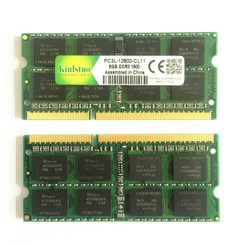 Оперативная память для ноутбука Kinlstuo ddr3l sodimm 4 ГБ 8 1333 МГц или 1600 1 35 в
