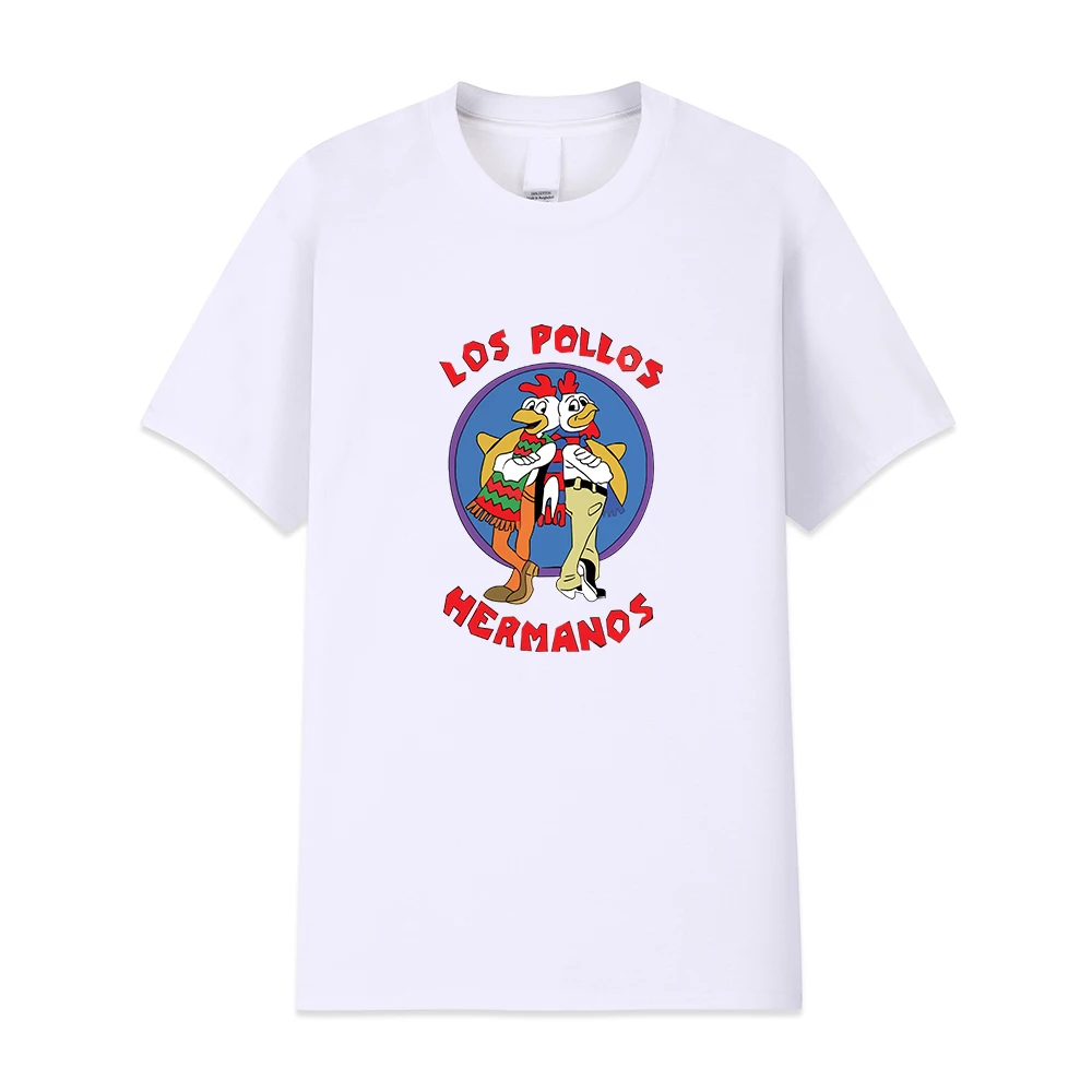

Men's Fashion T-Shirts 2020 Summer LOS POLLOS Hermanos T-shirt Men Chicken Brothers Short Sleeve TShirt Hipster Hot Sale Tops