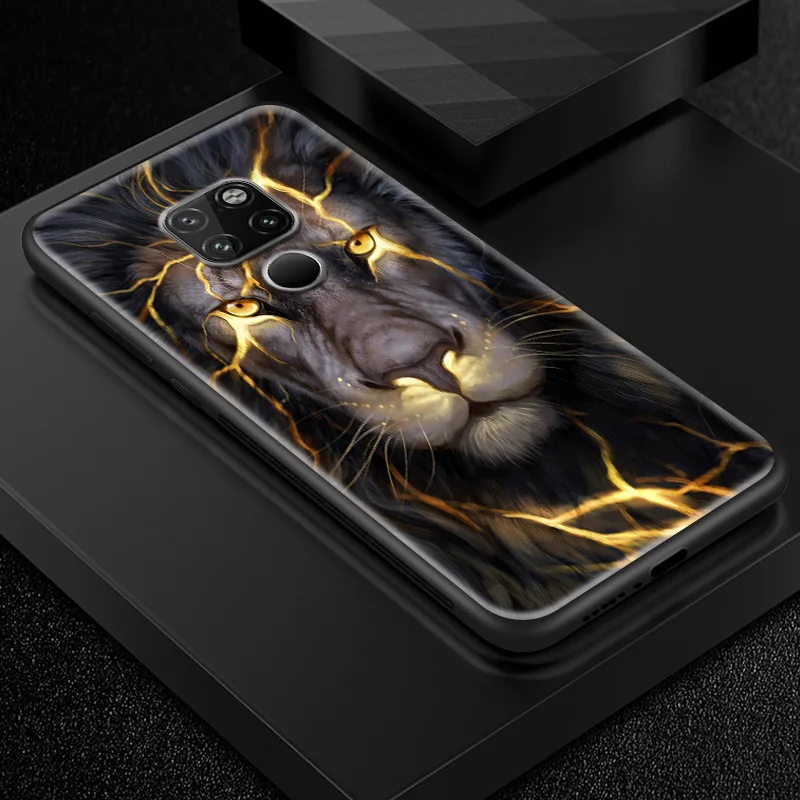 W254 Чехол из закаленного стекла для huawei Enjoy 9s Honor 7A Pro 7C 7X 8A 8X9 10 Lite Magic 2 Play mate 20 Pro Nova2 3 4 Design Animal Capa - Цвет: W254