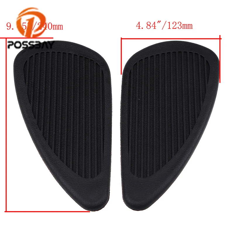 Наклейка на бак мотоцикла POSSBAY черная наклейка мотоцикл 3D мотоциклист для Honda Yamaha