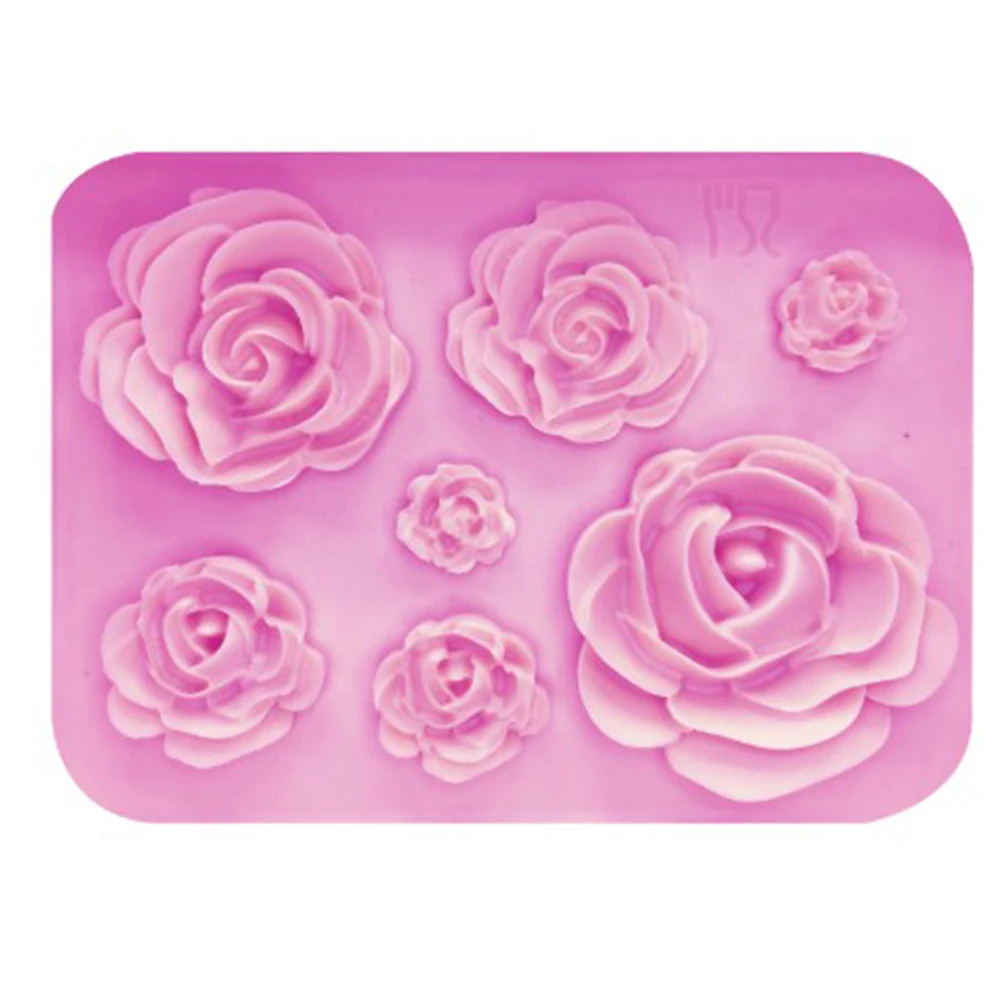 

Rose Flowers Silicone Mold Cake Chocolate Mold Wedding Cake Fondant Cake Mold