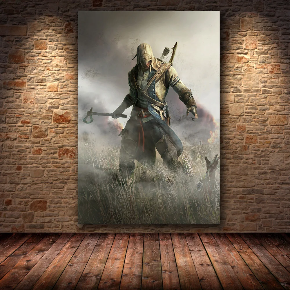 10 Без рамки игра Плакат Украшение живопись Assassin's Creed на HD холсте Картина на холсте художественный плакат стены искусства холст - Цвет: 10