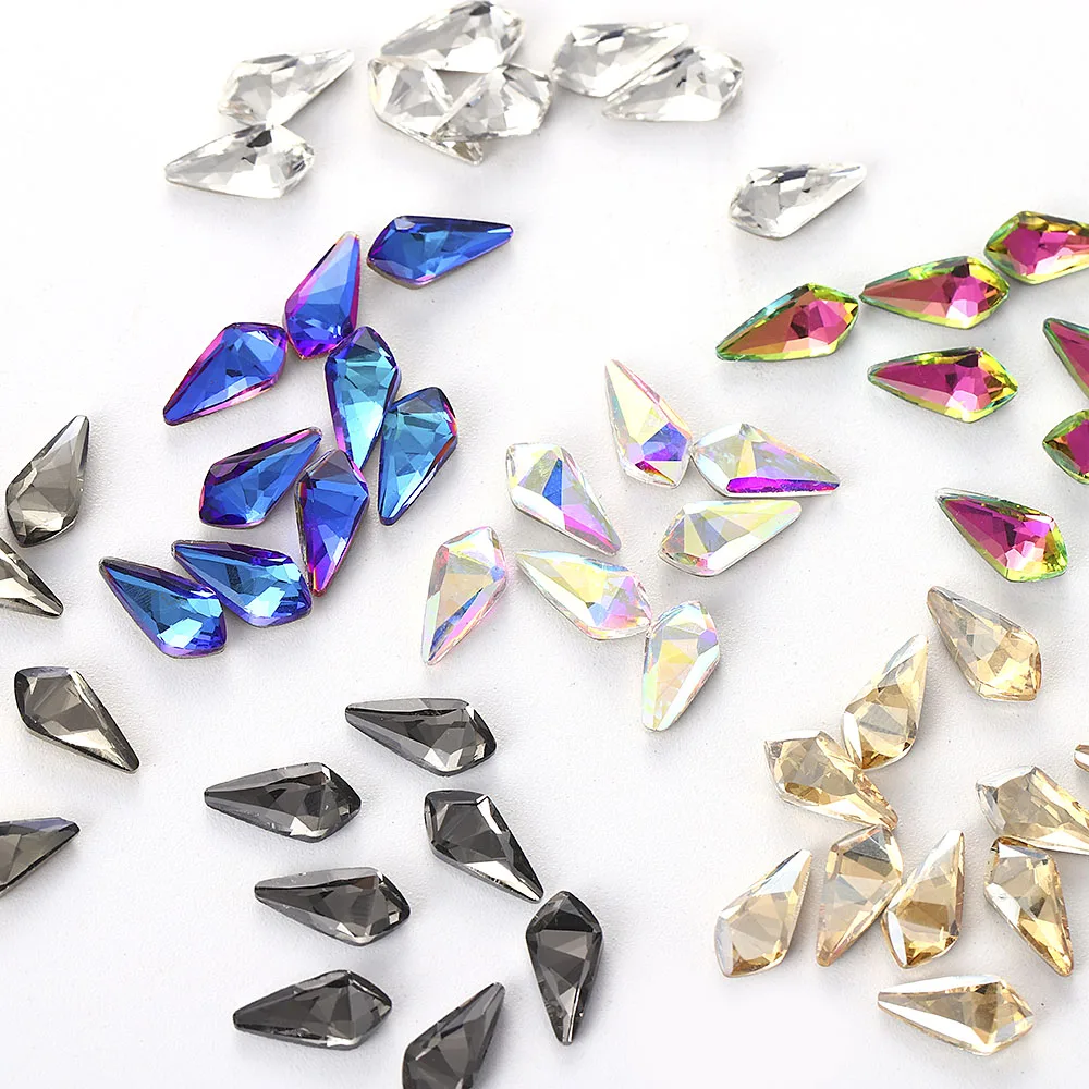 

50/100/120 Pcs/pack Nail Jewelry Decoration Nail Art Design Rhinestones Glitter Colorful Diamond Crystal Gems 3D Tips Ongles
