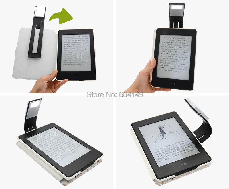 Перезаряжаемая электронная книга светодиодный светильник для Kindle paper USB Led power Bank лампа для чтения 4 интенсивности светильник ing гибкий E-read книжный светильник