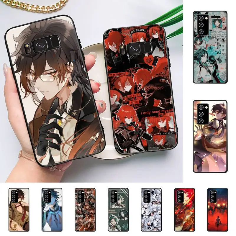 

YNDFCNB zhongli genshin impact Phone Case for Samsung note 3 4 5 7 8 9 10 pro plus lite 20 ultra