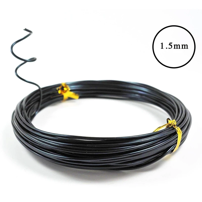 

Anodized Aluminum Bonsai Training Wire 5-Size Starter Set-1.0Mm,1.5Mm,2.0Mm,2.5Mm,3.0Mm(147 Feet Total)-Choose Your Color(5 Size