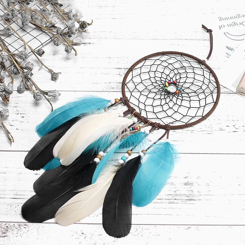 

Nordic Style Dream Catcher Feather Handicraft Dreamcatcher Innovative Home Bedside Wall Hanging Home Room Decoration