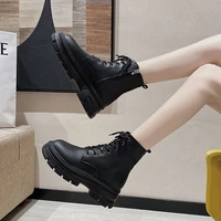 fashion luxury 2022 new boots for women patent leather martin boots square heel high top women shoes europe short boots female