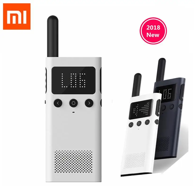 Новая версия Xiaomi Mijia Smart Walkie Talkie 1S с FM радио динамиком режимом ожидания