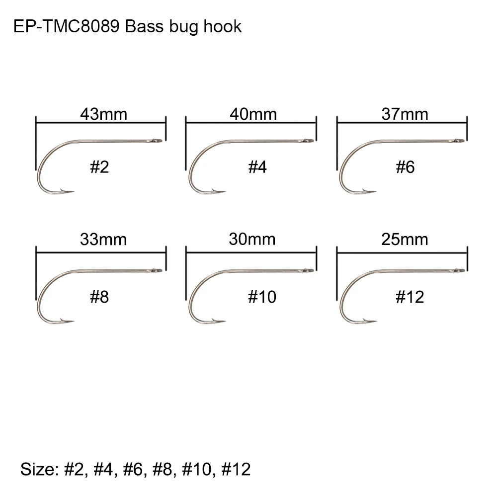 EP-TMC-8089(Nickle) Eupheng 100 шт. рыболовные крючки серии Steelhead, лососевый камень, яйцо-жук, рыболовные крючки, приманки, Хоппер, стример, рыболовные крючки для мокрой мухи - Цвет: EP-TMC-8089(Nickle)