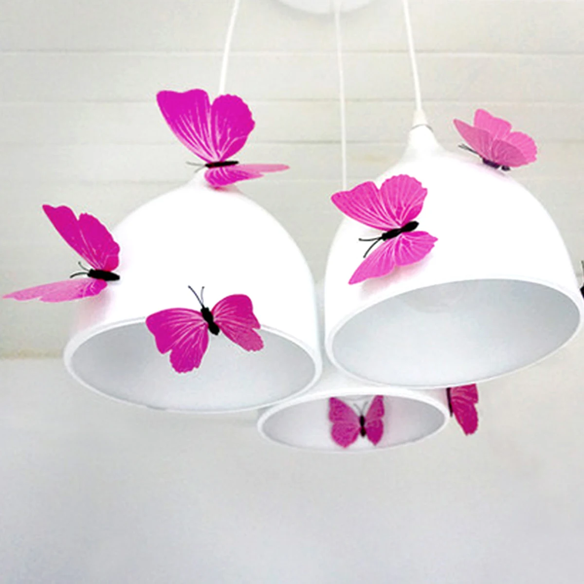 

12PCS 3D Rose Red Butterflies Decorative Wall Sticker Home Decorations Different Size PVC Magnet Butterfly Home Decor