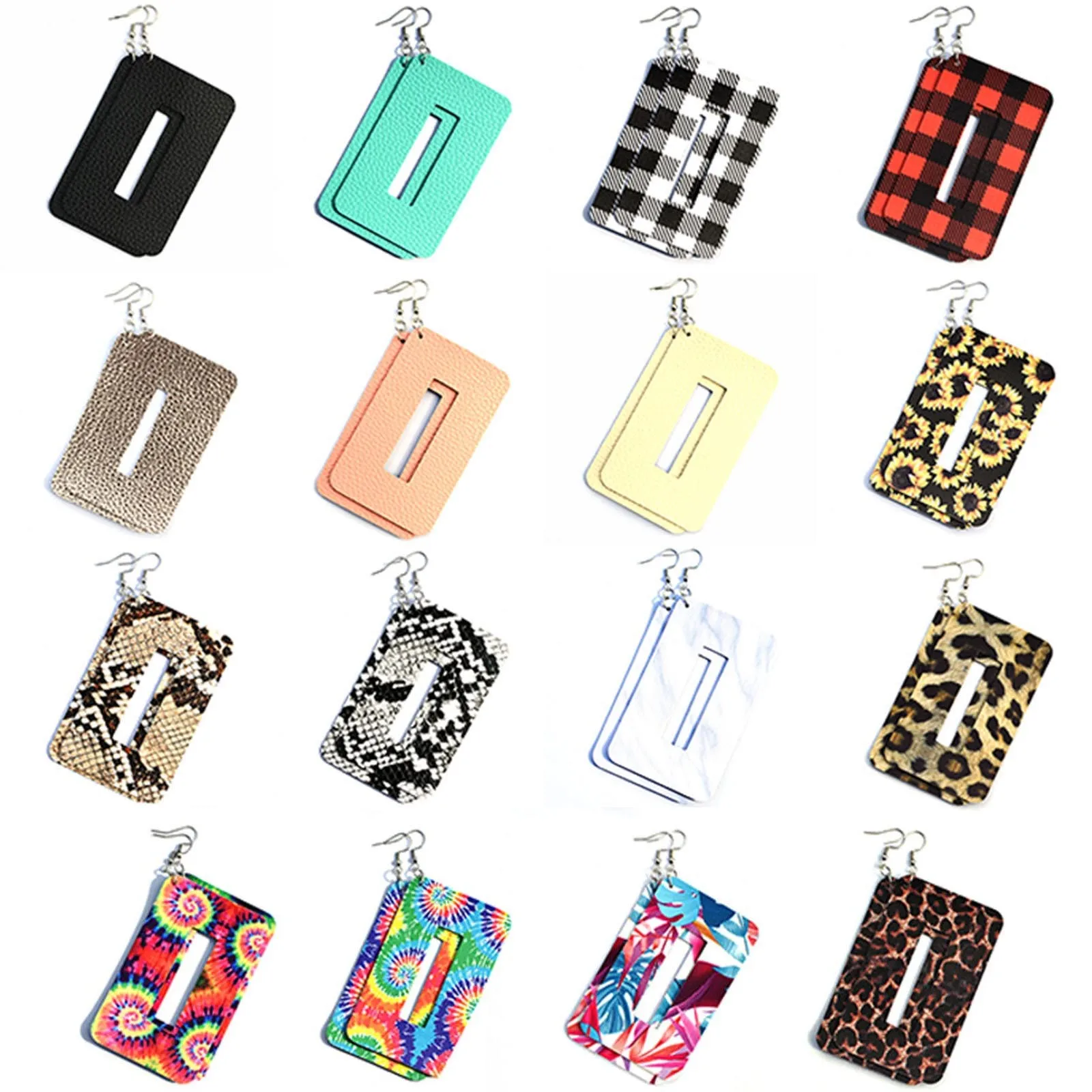 

Summer Hollow Acrylic Flower Pattern Geometric Square Drop Earrings For Women Fashion Party Jewelry Gift Accessories 2021 #463