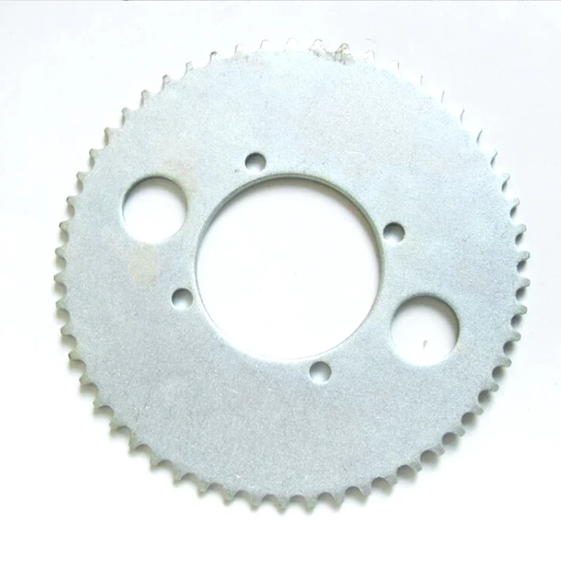 

1 Set 4 Holes Sprocket 54 Teeth Scooter Chain Drive Gear + Toothless For T8F Chain Freewheel Replacement Hole Diameter