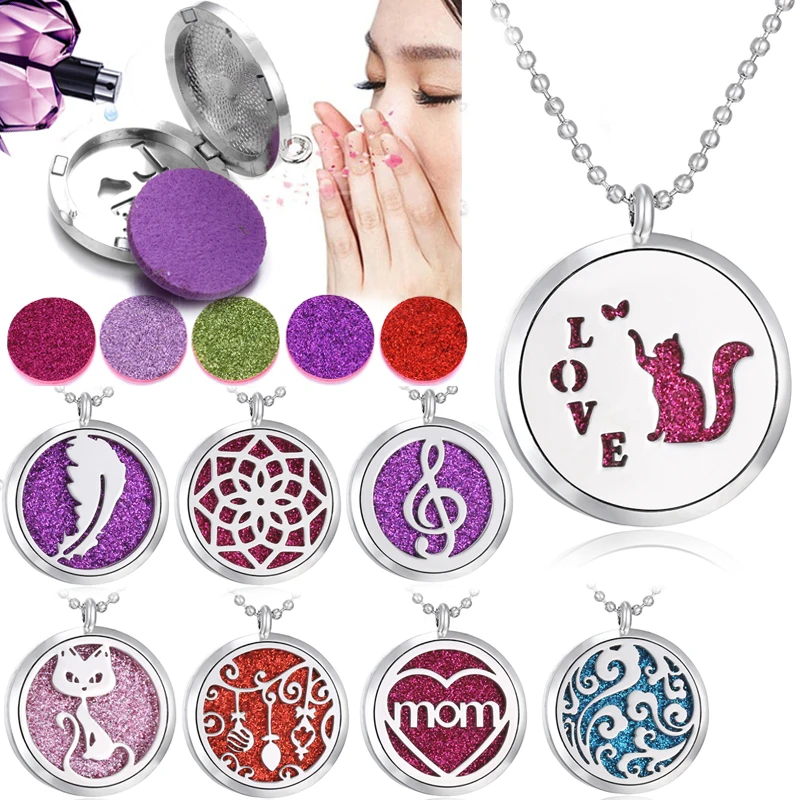 Новое ожерелье для ароматерапии Морская звезда из нержавеющей стали Открытый