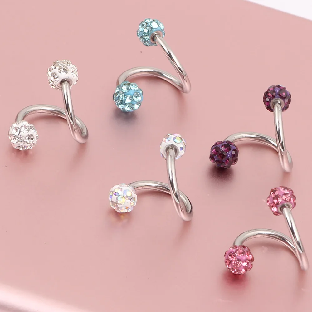 1 шт. серьга гвоздик из хирургической стали|Украшения для тела| |