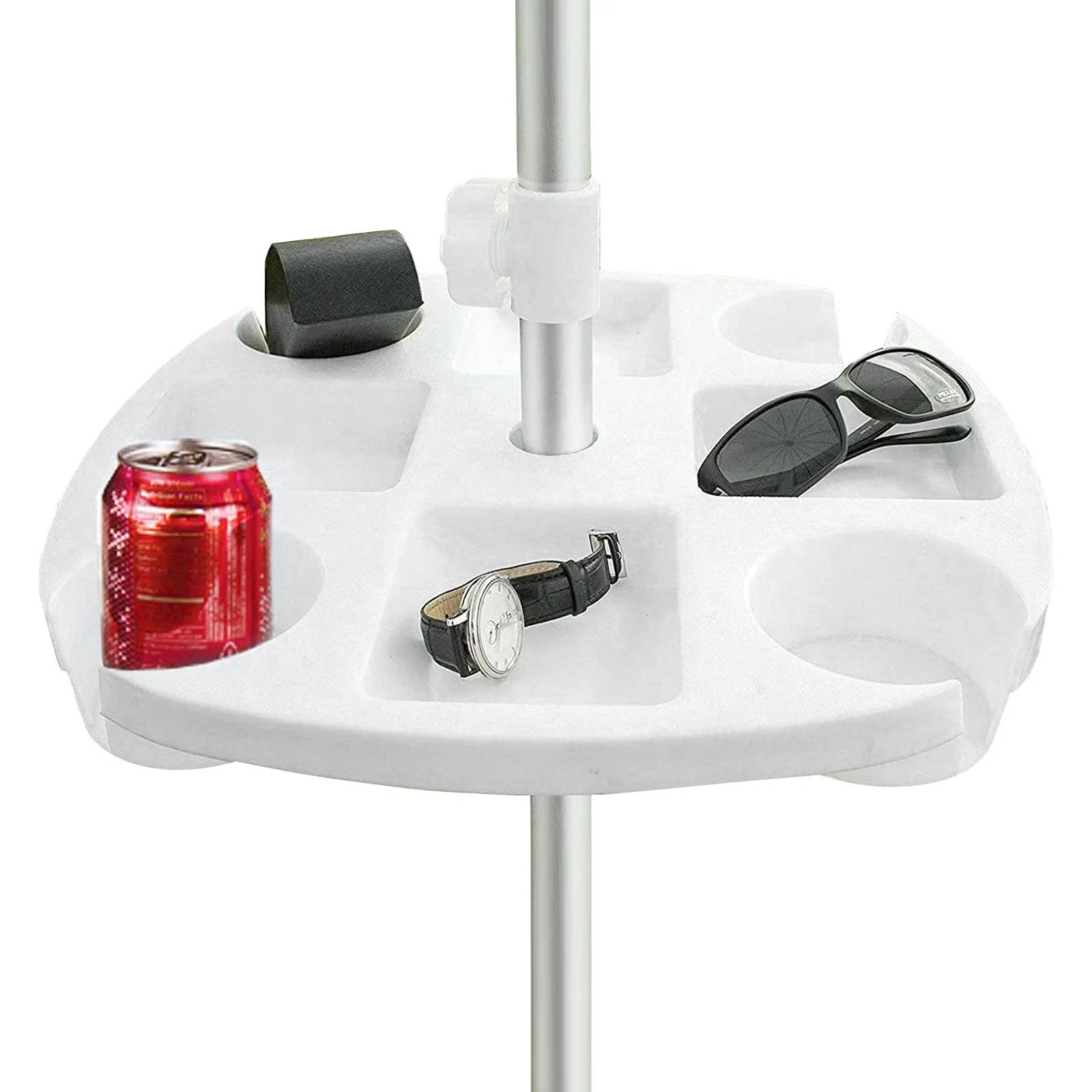 Пляжный зонт круглый пластиковый поднос с держателями для чашек чашки закусок