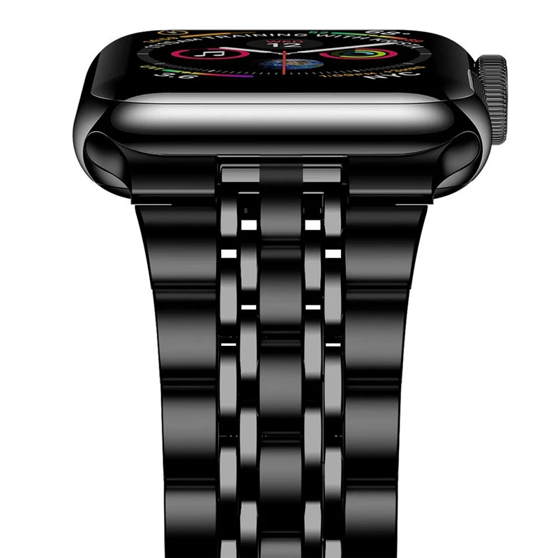 Ремешок из нержавеющей стали для apple watch band 44 мм 40 42 38 металлический браслет с