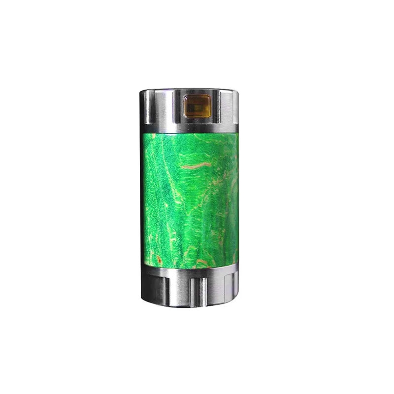 SS-Green Электронные сигареты Ultroner Mini Stick 18350 мех мод 24 мм Диаметр питание от одного 18350 стабилизированного дерева Vape испаритель - Цвет: SS-Green