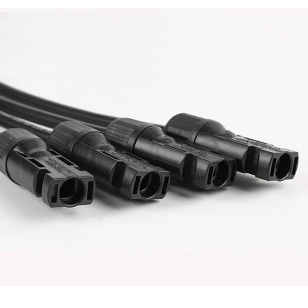 1 пара 5-сторонних кабельных соединителей для солнечной панели панельный кабель