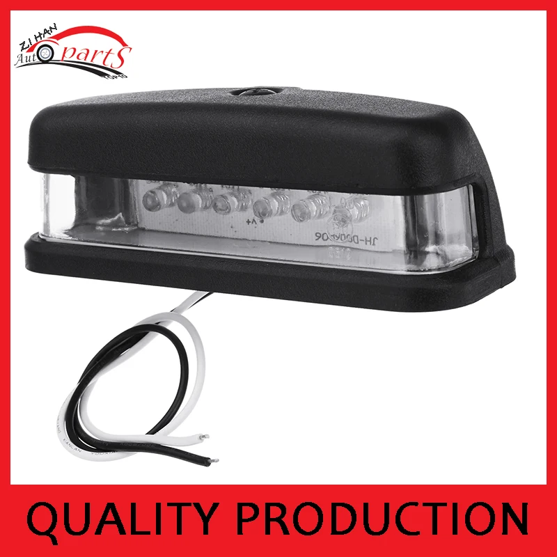 

10 PCS 10-30v 6 LED TRUCK TRAILER LICENSE PLATE LIGHT WATERPROOF 6LED NUMBER PLATE LIGHT
