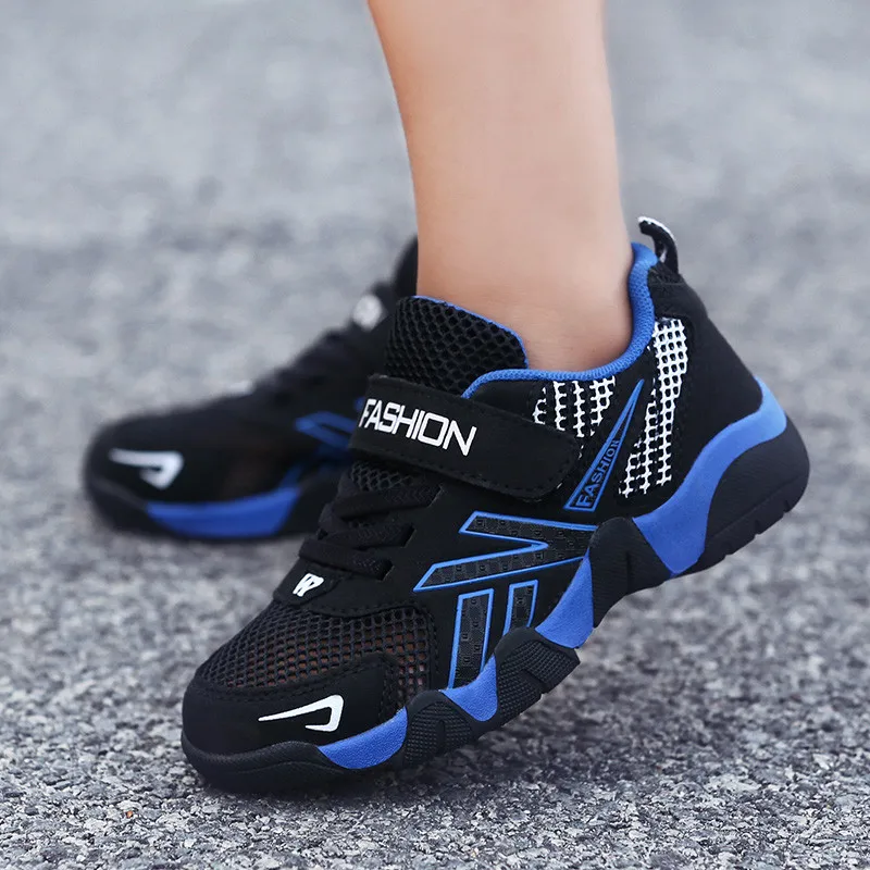 

Fashion Casual Sport Running Breathable Mesh Shoe Velcro Fashion Footwear Summer Quality Kids Sneaker Boys Shoes Girl Toddler
