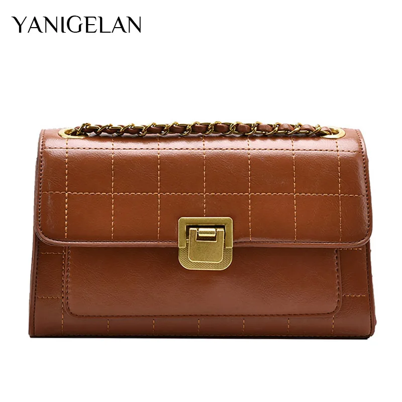 

Mini Small Square Bags For Women 2021 Fashion PU Crossbody Bags Female Retro Oblique Bag Small Lock Button Purse sac femme luxe