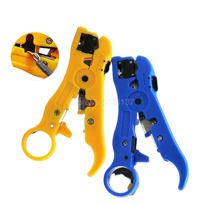 

Automatic Stripping Pliers Universal Coaxial Cable Wire Stripper Tools Crimping With Hexagon Wrench Multi-functional Electric