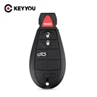 Дистанционный ключ KEYYOU 3 + 1, с 4 кнопками, для Dodge Charger Magnum Challenger, Chrysler 300 2008-2012
