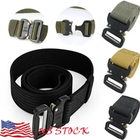 new mens outdoor tactical belts nylon military waist belt with metal buckle adjustable heavy duty training waist belt