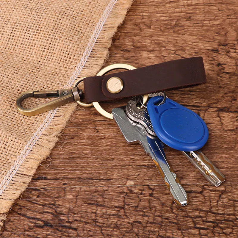 Автомобильный винтажный брелок для ключей мода ручной работы и кожаного брелка