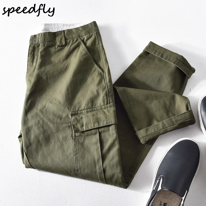 

2021 Spring New Joggers Cargo Pants Men Workwear Casual Trousers Multi-Pocket Man Sweatpants Streetwear Straight Sports Pants