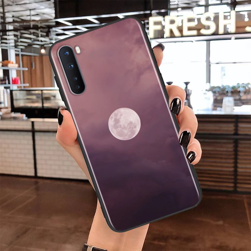 

Soft TPU Cover Moon Stars Space for OnePlus Nord N100 N10 8T 8 7T 7 6T 6 5T Pro Black Phone Case