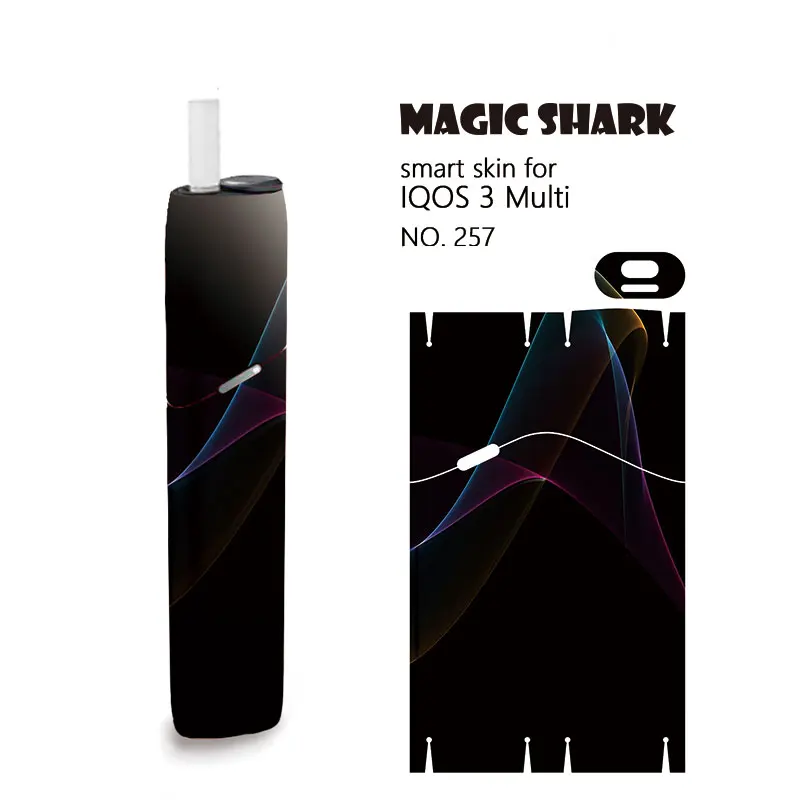 Модный чехол Magic Shark для IQOS3 из ПВХ с изображением Луны и дыма защитный