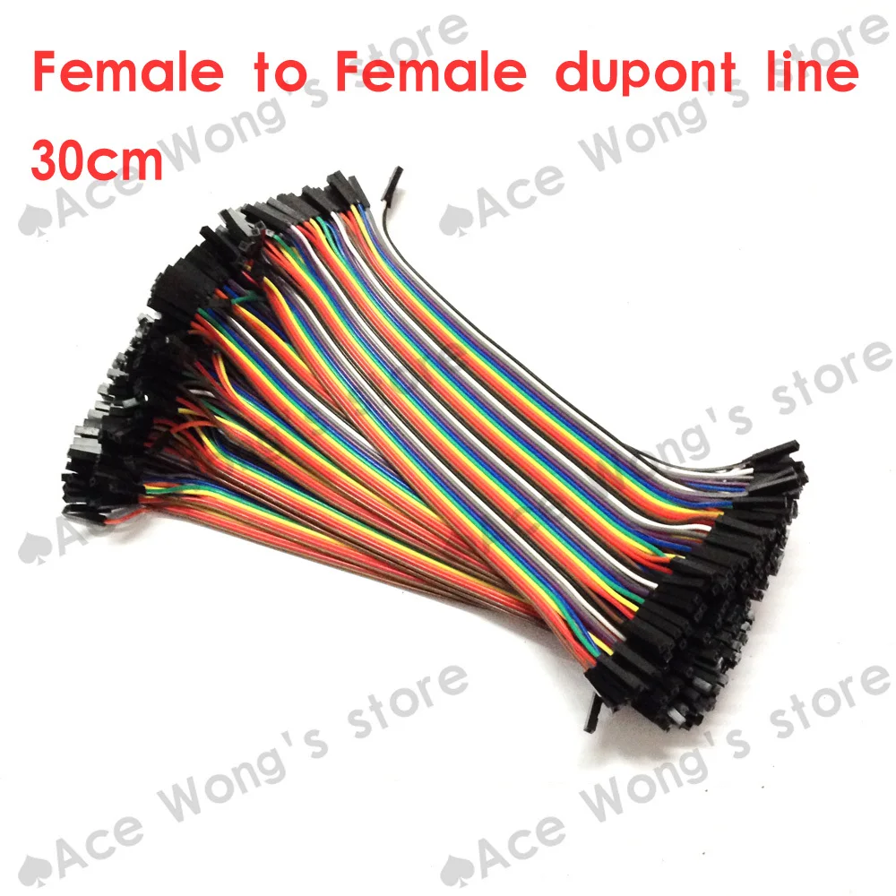 

Free Shipping 400pcs dupont cable jumper wire dupont line female to female dupont line 30cm 1P-1P IN STOCK