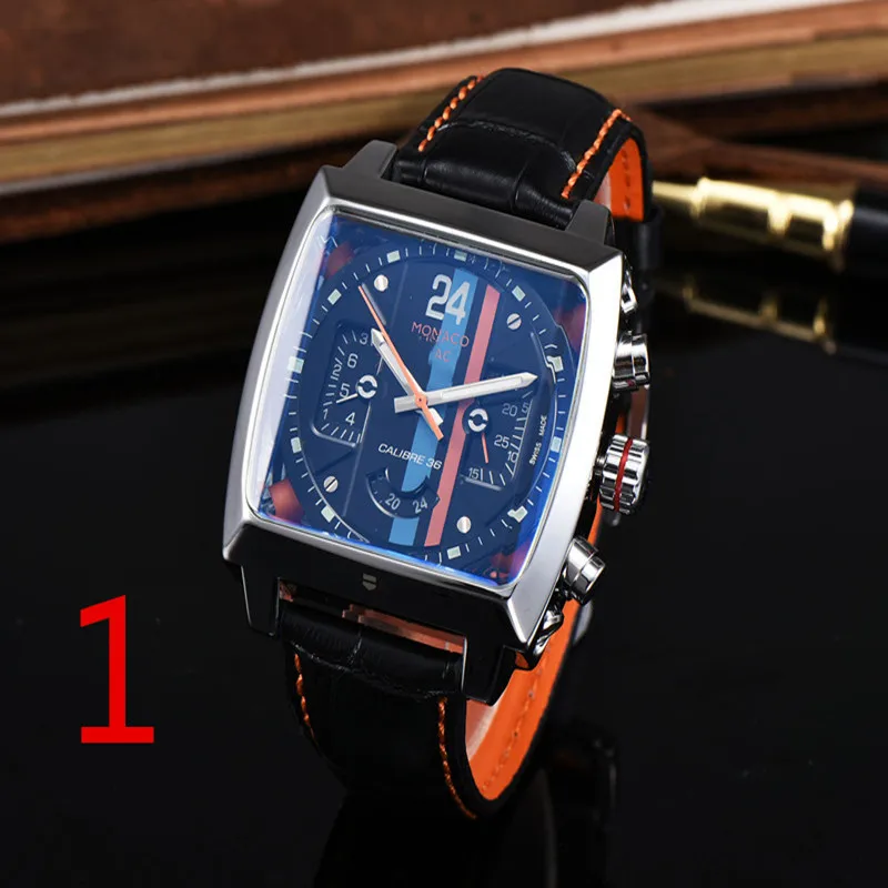 

Mechanical watch Monaco-24 men watches Top Brand Luxury Men tonneau Automatic Tourbillon Business Wristwatch for man TAGAAA