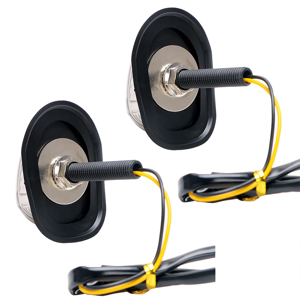 

12V 9LED Turn Signal Light Motorbike Indicators Blinker Motorcycle A Pair Piranha Light Flasher Turn Light Yellow Lighting