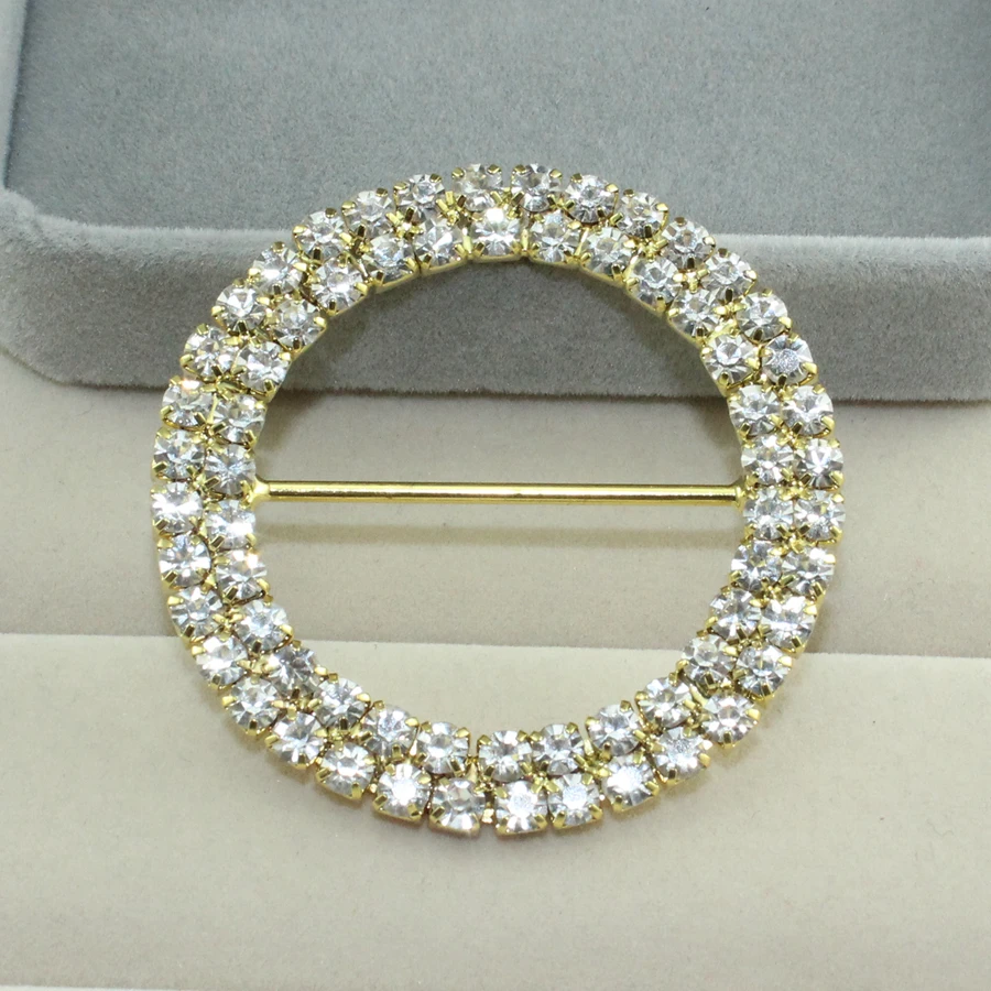 10 шт 50 мм Круглые двойные Кристальные Кольца чешские прозрачные Стразы AB горящая