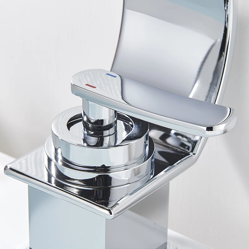 Хромированный смеситель для ванной комнаты Senlesen кран Водопад раковины одно