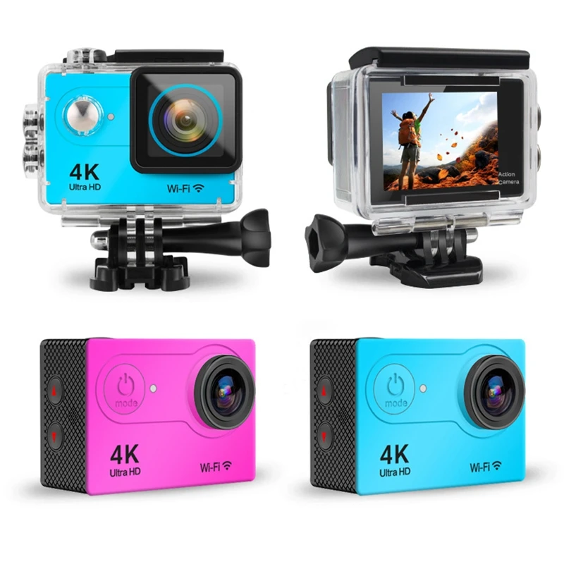 Оригинальная Экшн камера H9 Ultra HD 4K / 60FPS WiFi 2 0 дюйма 170D 12 МП Подводная