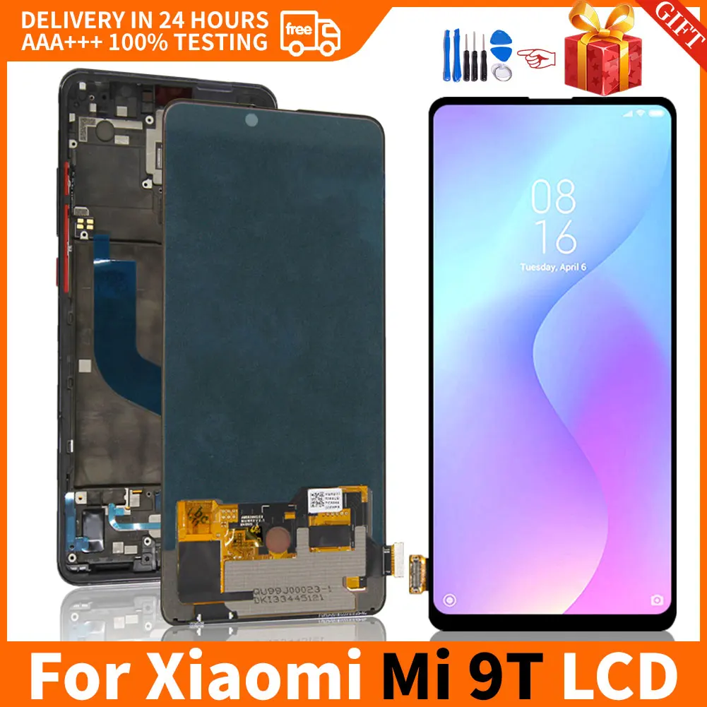 

ЖК-дисплей AMOLED 6,39 дюйма для Xiaomi Mi 9T 9T Pro Redmi K20 K20 PRO, сенсорный экран с дигитайзером, дисплей OLED с рамкой, аксессуары для телефона