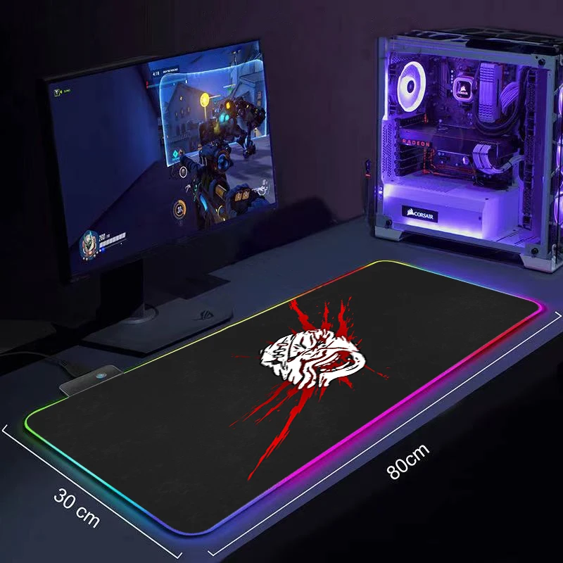

Dead by Daylight Gaming Mouse Pad Large Anime Mousepad RGB Computer Mouse Pad Gamer Mause Pad LED Backlit Mat Keyboard Desk Mat