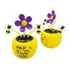 Танцующий Цветок на солнечной батарее, качающийся анимированный танцор-Bobble, игрушки для дома и автомобиля, настольное украшение, рождественский подарок