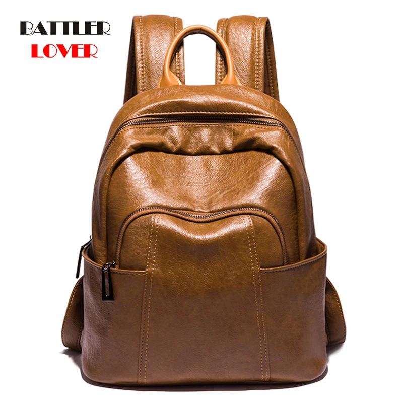 

New Luxury Designer Women Leather Black Backpack High Quality Casual School Backpacks For Female Preppy Travel Bagpack Sac A Dos