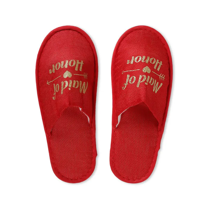 Спа тапочки вечерние поставки свадебное украшение Невесты Девичник подарок